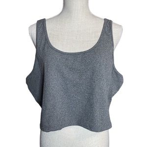 Shein Gray Cropped Tank Top